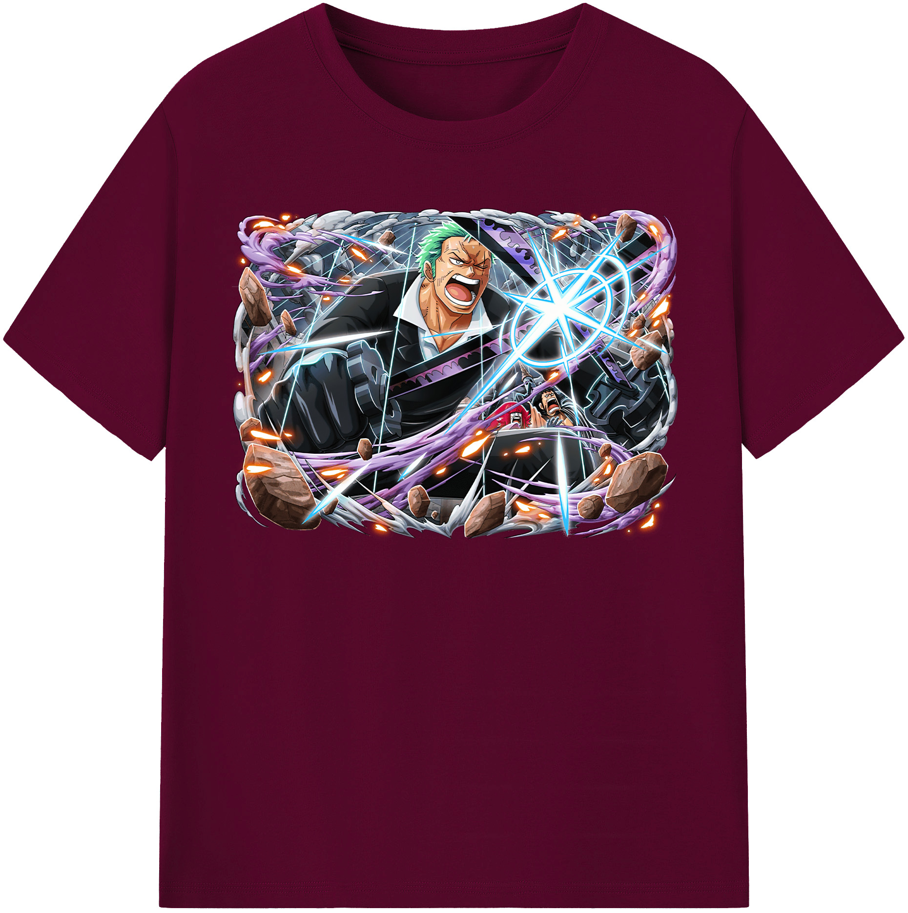 ワンピース ロロノア・ゾロ ONE PIECE Roronoa Zoro レディースカジュアルプリントTシャツ（綿100％）